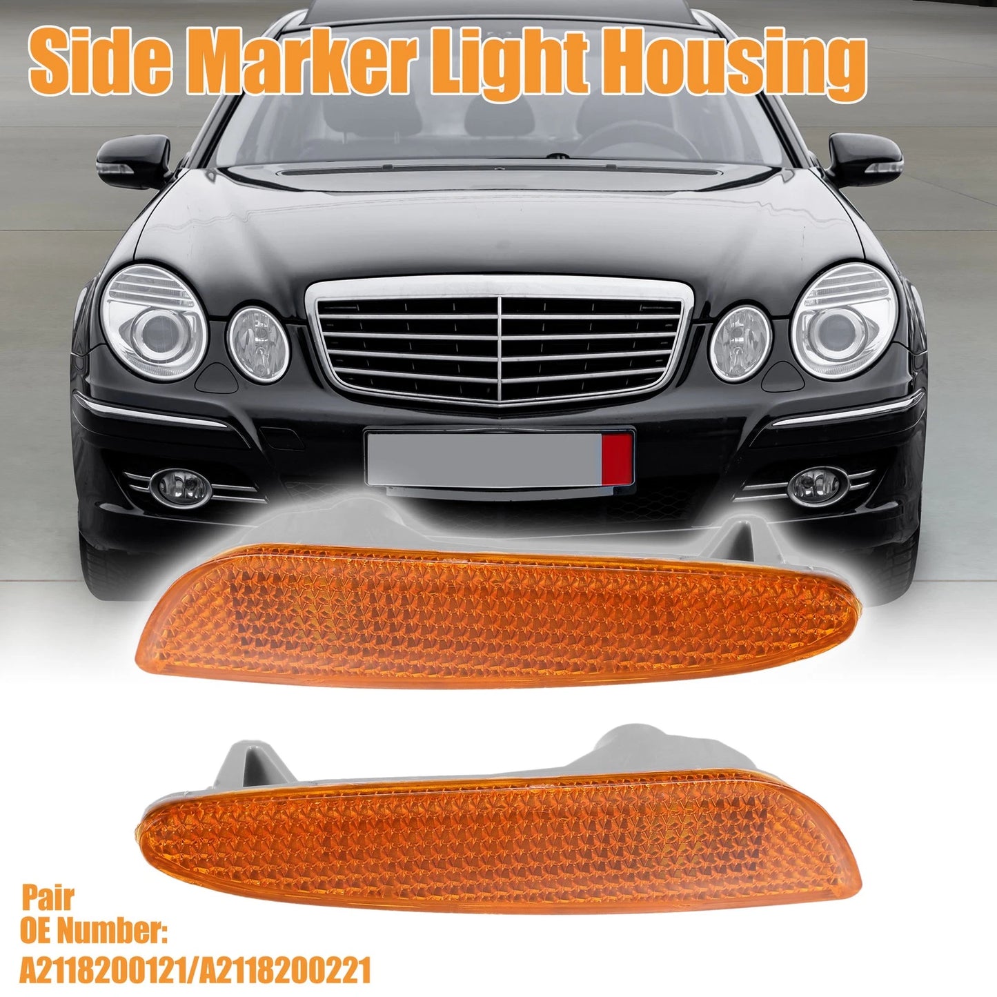Auto Side Marker Light Housing for Mercedes-Benz E320 (2003-2006)