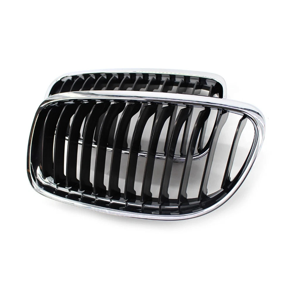 Chrome Black Front Kidney Grille for BMW E90 E91 LCI 328i 335i (2009-2011)