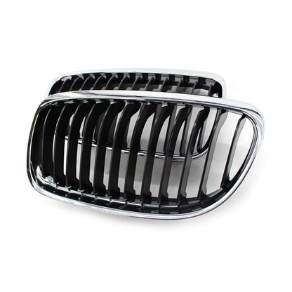 Chrome Black Front Kidney Grille for BMW E90 E91 LCI 328i 335i (2009-2011)