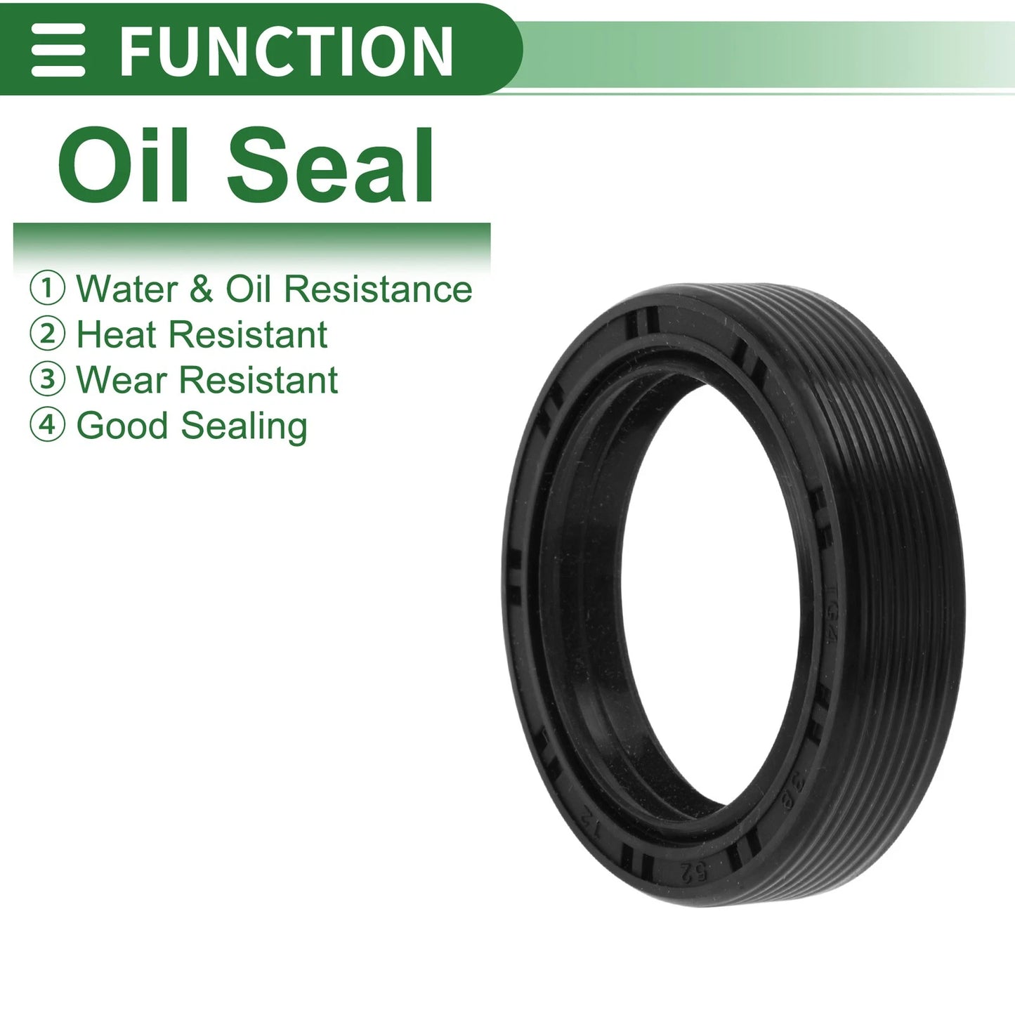 Oil Seal 38x52x12mm Seal Ring Rotary Shaft NBR Rubber