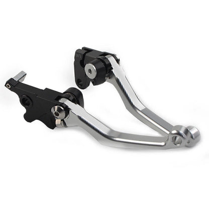 Silver CNC Pivot Clutch Brake Levers for Suzuki DRZ400S/SM/E (2000-2022)