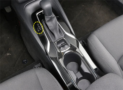 Steel Black Gear Shift Water Cup Frame Cover Trim for Toyota Corolla (2020-2024)