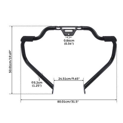 Mustache Engine Guard Support Bracket for Harley Low Rider ST (2022-2025)