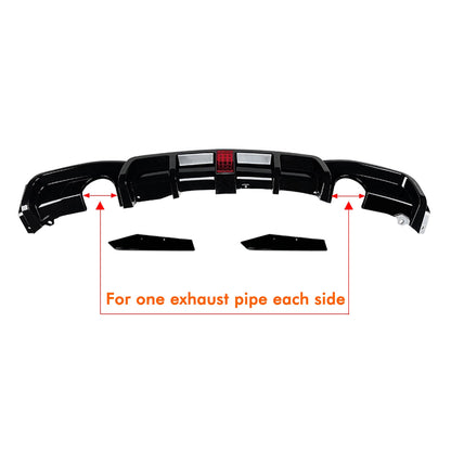 Rear Bumper Diffuser Lip w/ Lights for BMW 3 Series F30 M Sport (2013-2019)