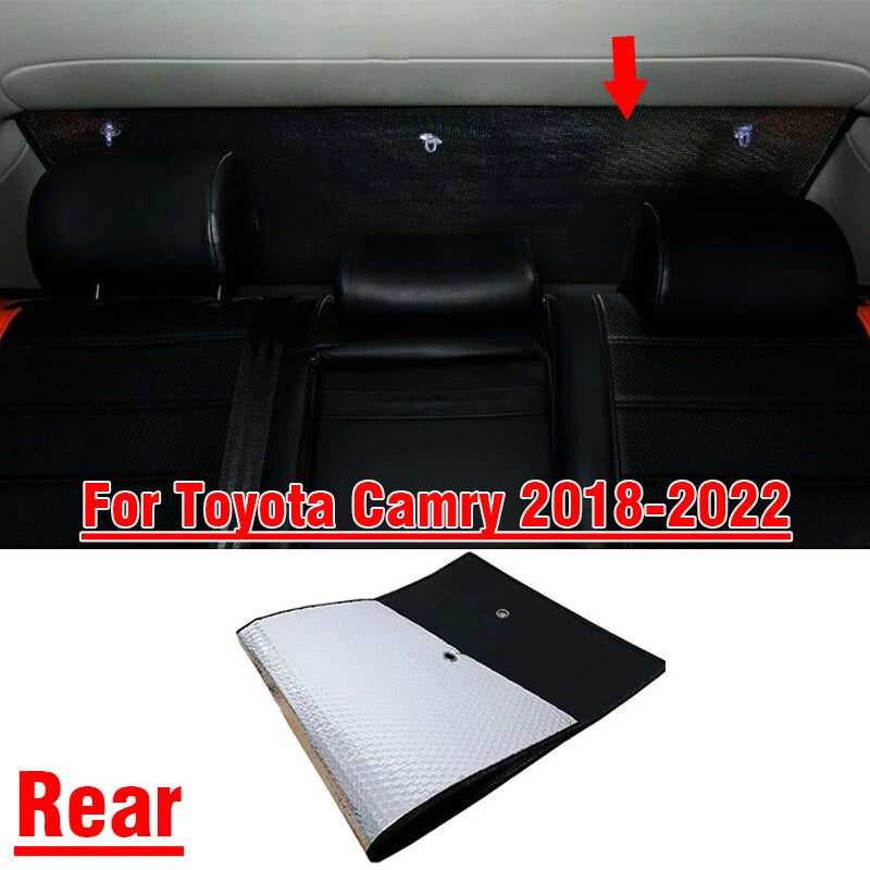 Rear Windshield Privacy Thick Interior Sunshade Cover Toyota Camry (2018–2022)