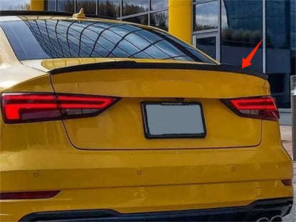 Rear Trunk V Style Spoiler Wing for Audi A3 S3 Sedan 2014-2020 Unpainted