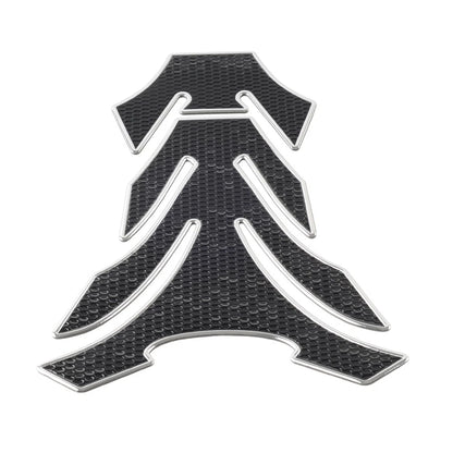 Silver Motorcycle Fuel Tank Pad Cover Protector Decal Grip