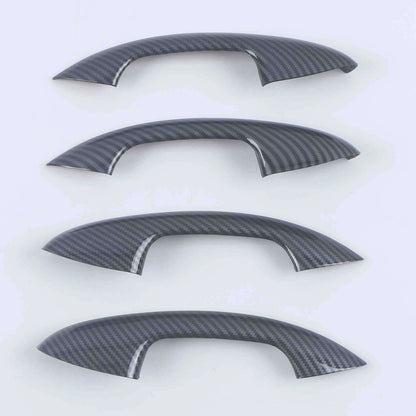 Half Pack Fiber Door Handle Lid Cover Trim for 2023 Mercedes-Benz GLC X254