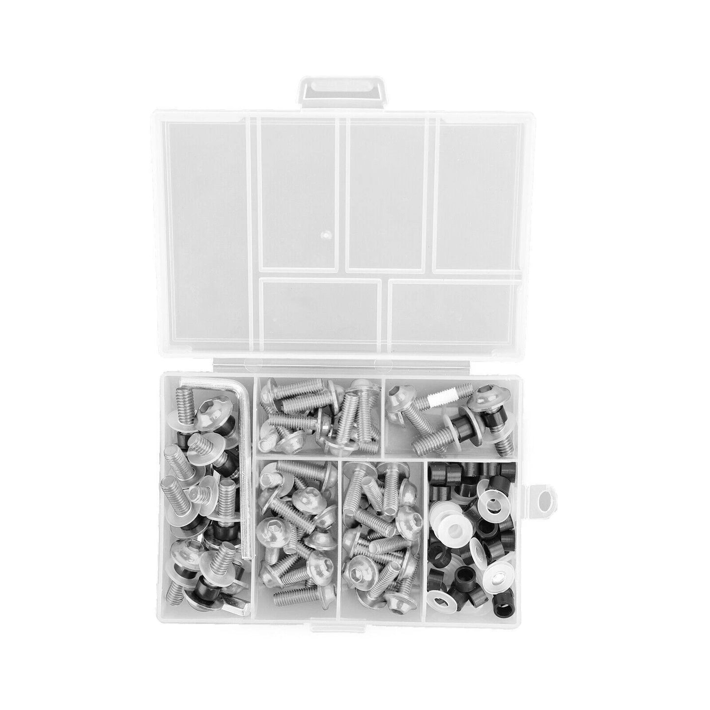 158 Piece Silver Aluminium Fairing Screw Trim Bolts Set for F2