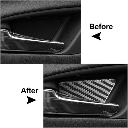 Black 4 x Inner Door Bowl Cover Trim for Chevrolet Equinox (2017-2022)