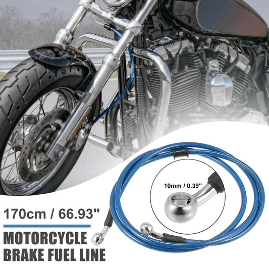 170cm 10mm Braided Brake Clutch Oil Hoses Line Pipe for Motorcycle ATV