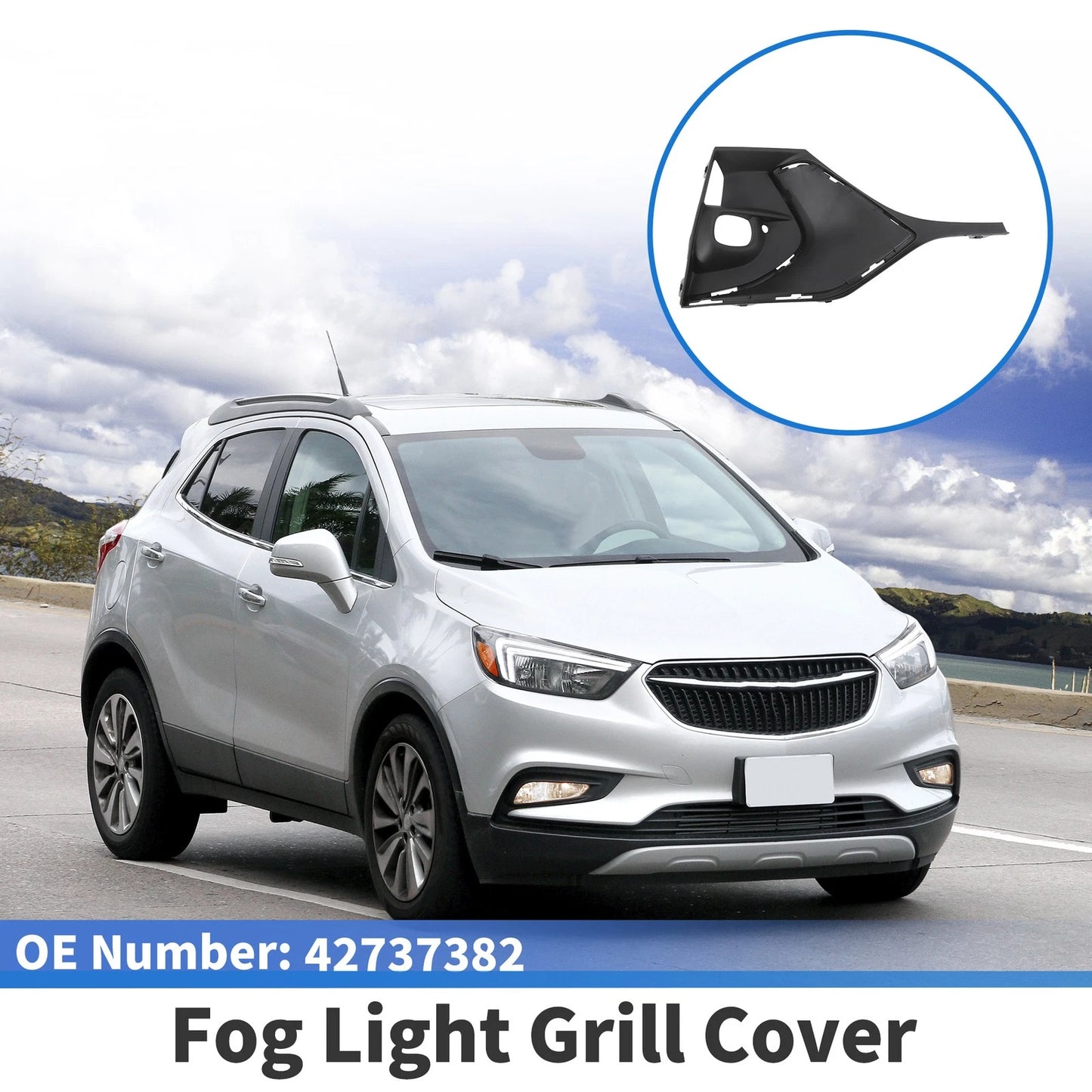 1 Pc Car Front Right Fog Light Grill for Buick Encore (2020–2023)