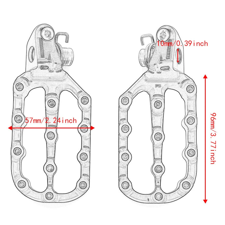 Foot Pegs for Husqvarna TC85 FS450 TX125 FC250 FX300 TE450 (2013-2023)