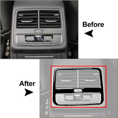 Rear Air Vent Outlet Panel Cover Trim for Audi A4 B9 S4 RS4 A5 S5 (2017-2023)