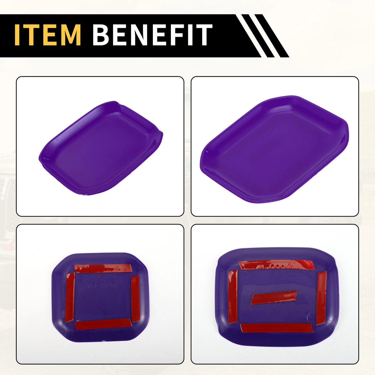Purple Exterior Door Handle Bowl Cover Trims for Jeep Gladiator (2020-2024)