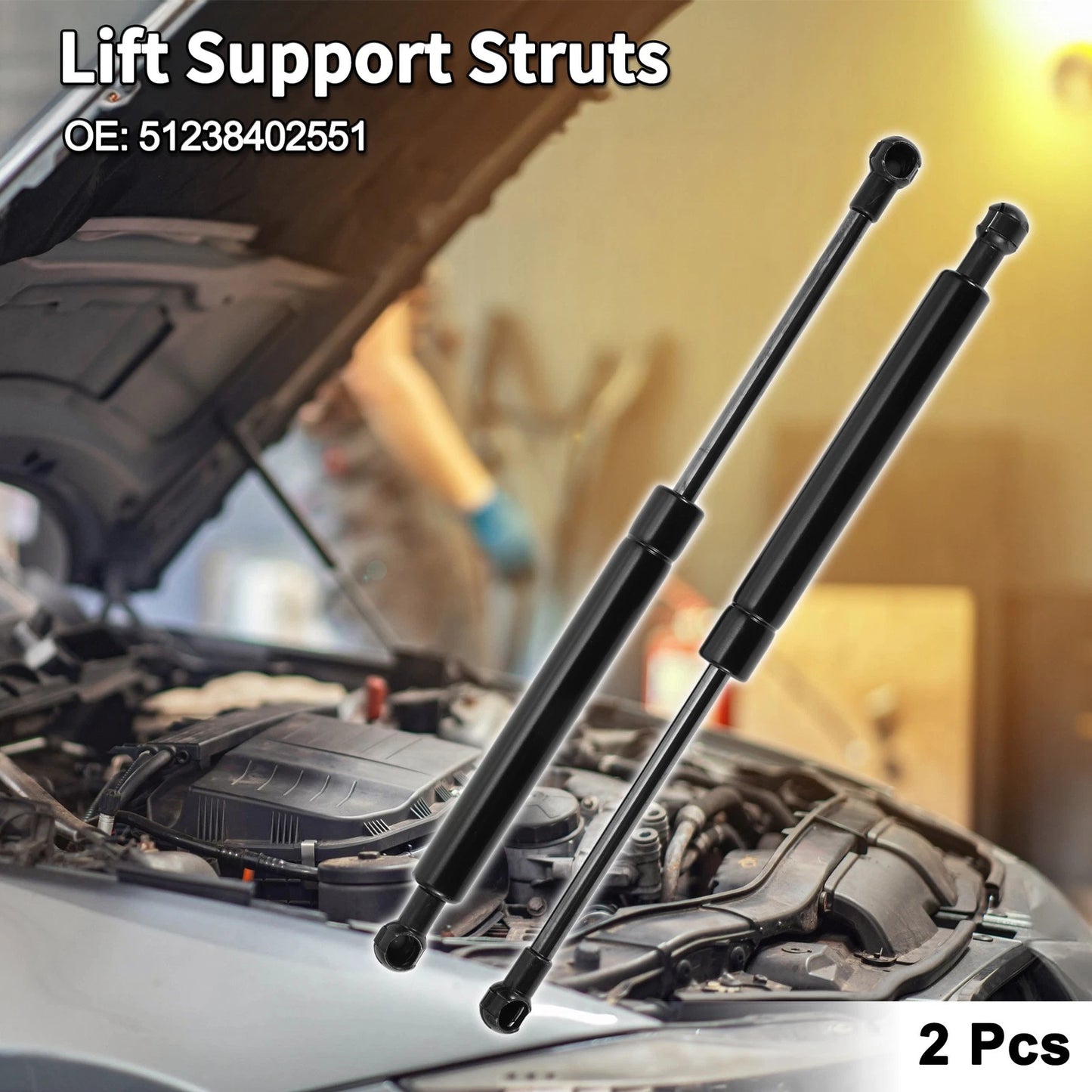 Hood Lift Supports Struts for BMW X5 (2000-2006)