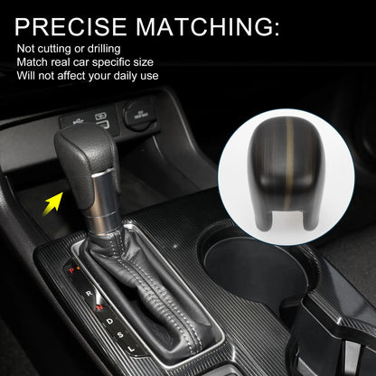Automatic Gear Shift Knob Cover for Honda Civic (2022-2025) Black 1 x