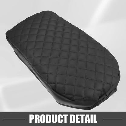 Car Center Console Armrest Cover for Toyota RAV4 (2019-2023) Faux Leather Black