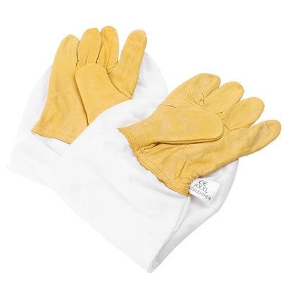2 x Vented Beekeeping Gloves for Goatskin Beekeeper - Yellow (2020-2023)