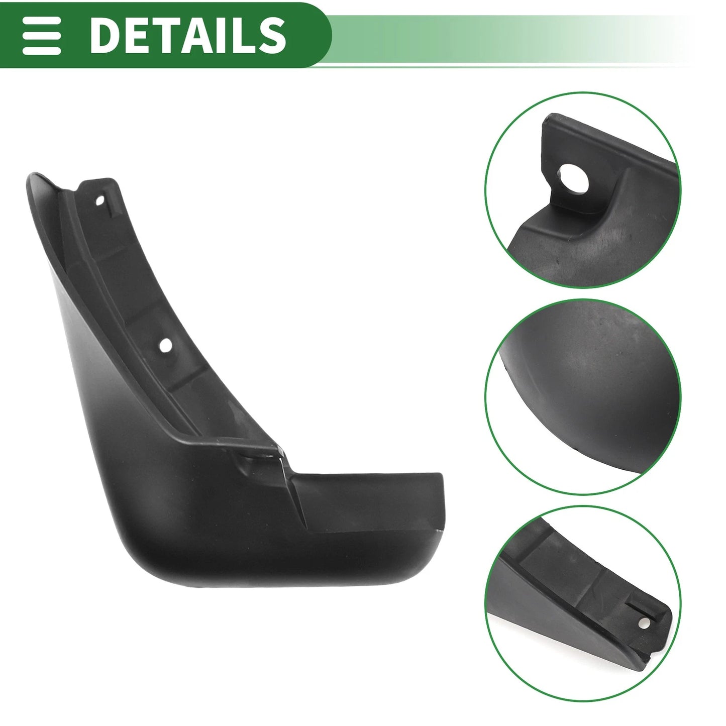 Mud Flaps Splash Guards 1 Set for Nissan LEAF (2011-2016)