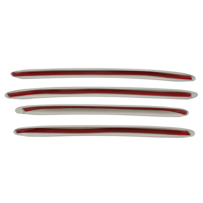 Silver Front Bumper Splitter Fins Spoiler Canards for Benz C-Class (2022-2023)