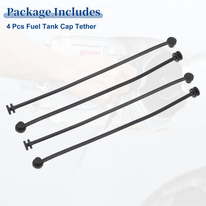 4 Pcs Fuel Tank Cap Tether Rope for BMW 740i (2011-2015)