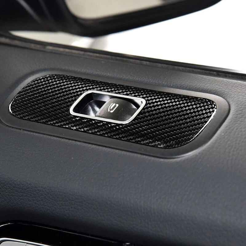 Real Carbon Fiber Window Lift Panel Cover Trim for Benz G500 G63 W464 2019-2023