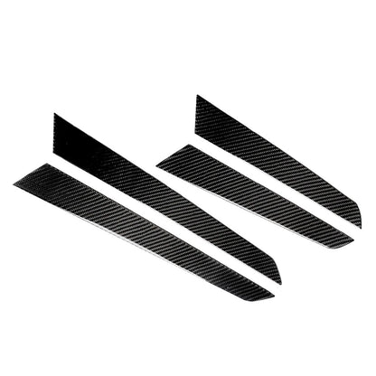 4Pcs Carbon Fiber Door Panel Covers for Mercedes-Benz W204 (2007-2014)