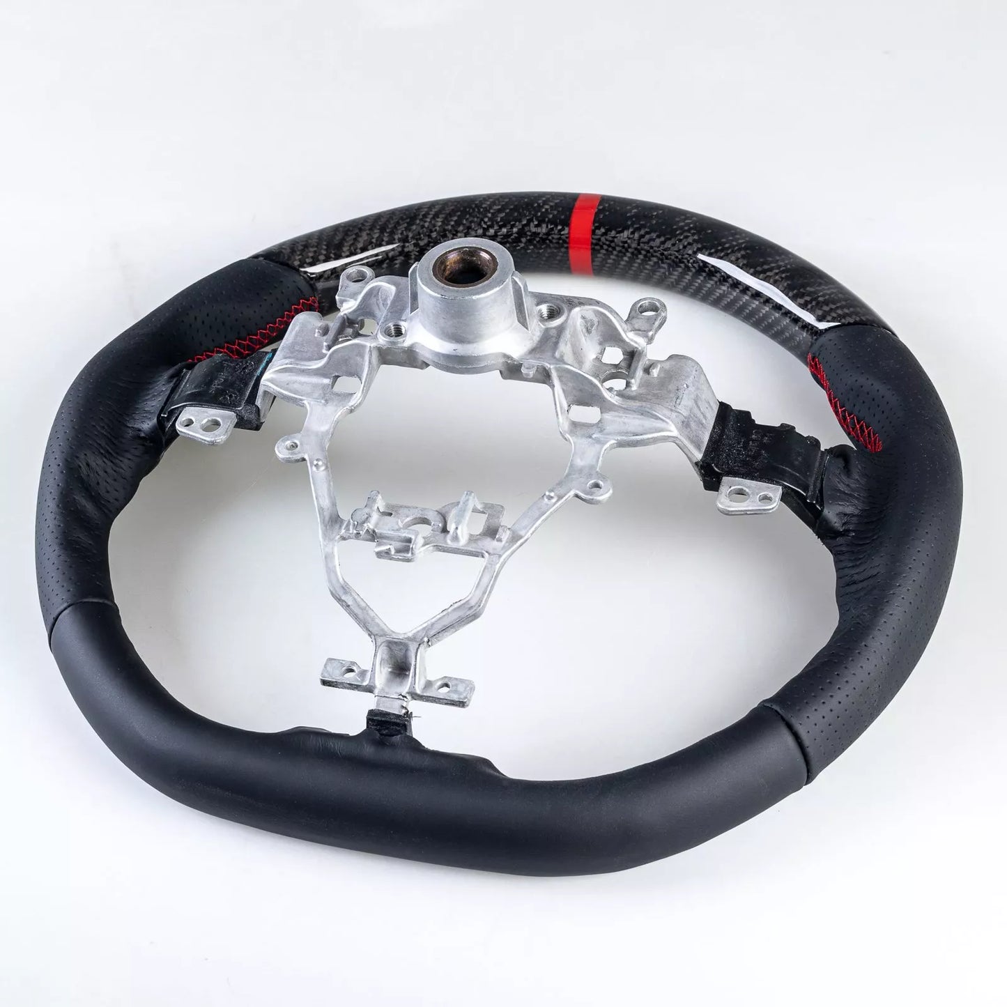 Carbon Flat Bottom Leather Steering Wheel for Suzuki Swift (2018-2021)