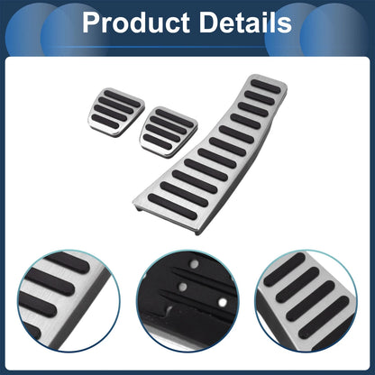 3 Pcs Manual Foot Accelerator Pedal Covers for Honda Civic (2006-2009)