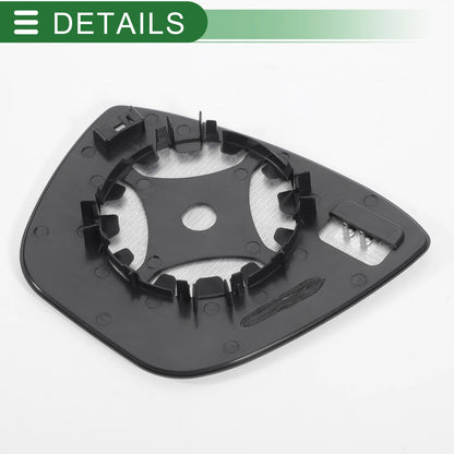 Right Side White Heated Mirror Glass for Ford Ka (2016-2021)