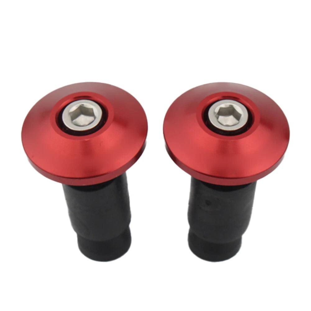 7/8'' Handlebar Grips Caps for Motorcycle Dirt Bike - Red