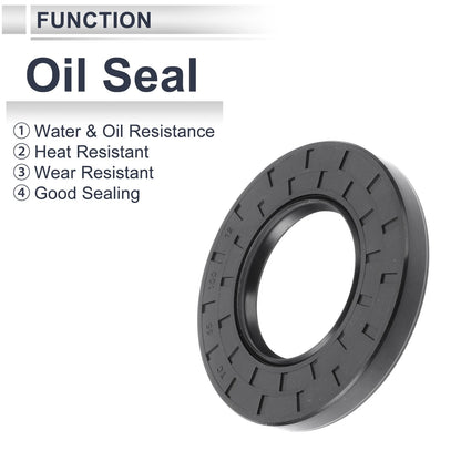 Oil Seal 55x100x12mm Seal Ring Rotary Shaft Seal Nitrile Rubber 5 pcs