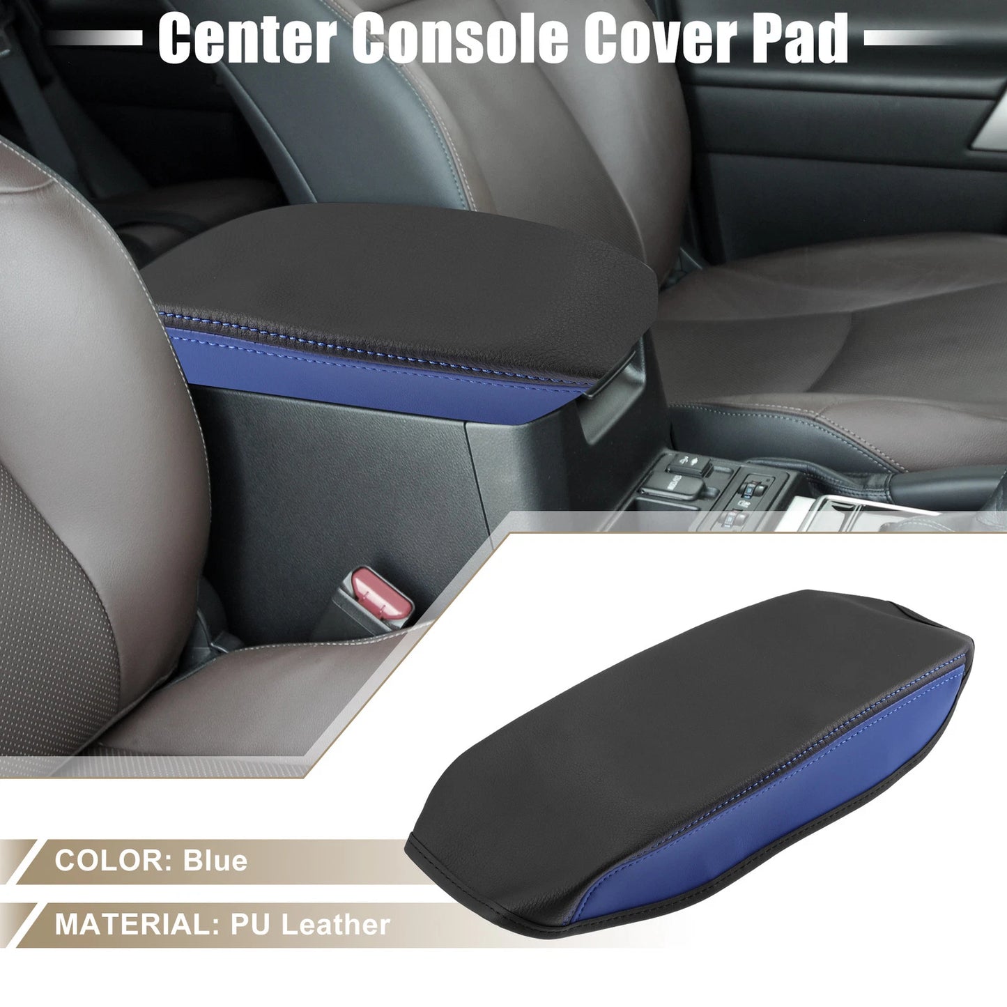Armrest Cover for Toyota RAV4 2013-2018 Black Blue
