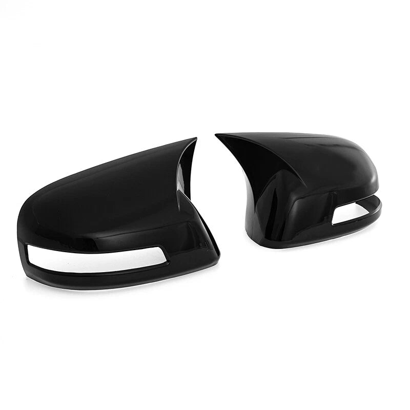 2 x Black Rearview Side Mirror Covers for Honda Civic (2012-2015)