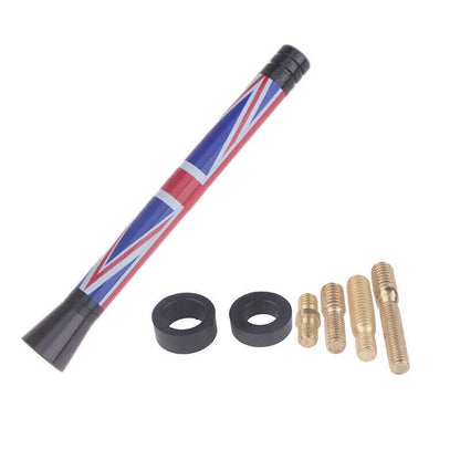 4.2'' Short Sport Antenna for MINI Cooper Hardtop (2002-2018) - Union Jack Red