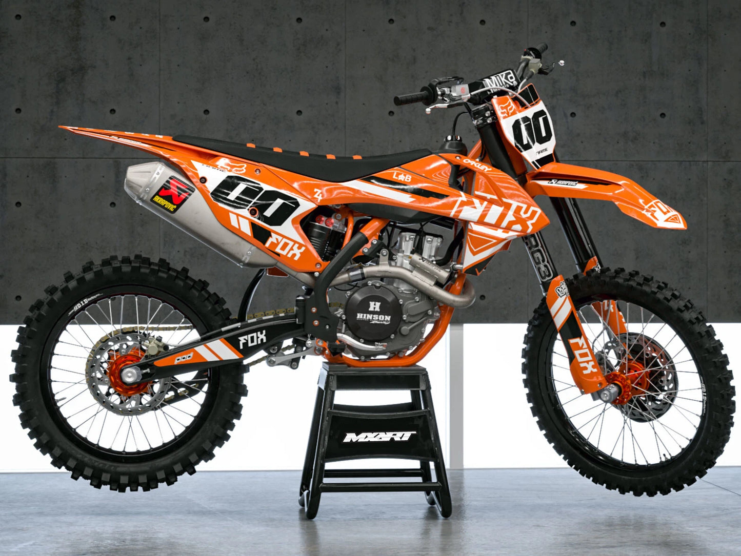 Custom Decals GLOW STYLE for KTM SXF 250 (2007-2010)