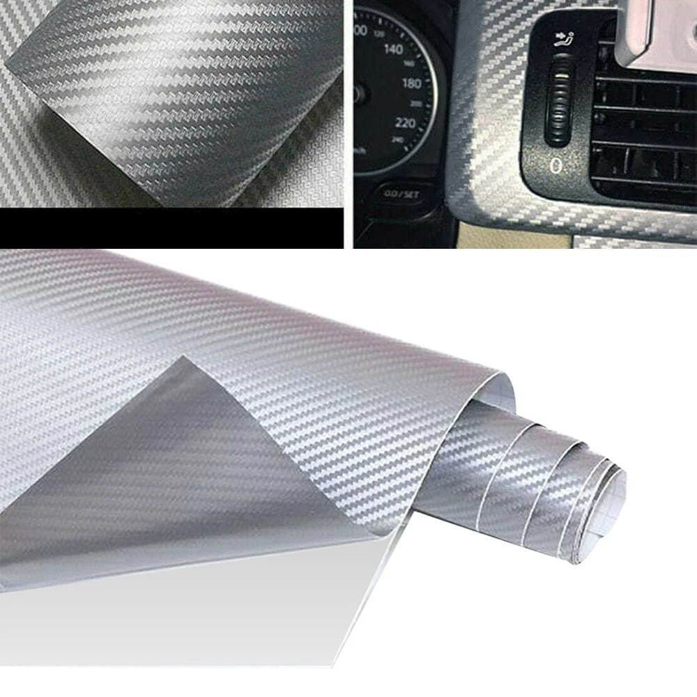 Car Carbon Fiber Sticker 50x12Inch