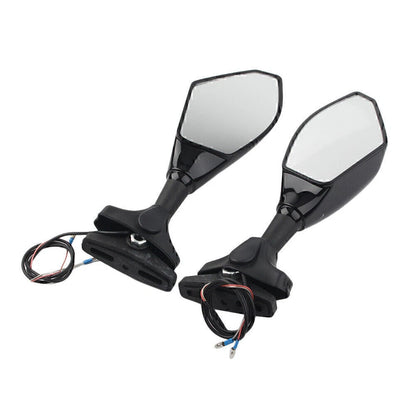 LED Turn Signal Rearview Mirrors for Honda Kawasaki Yamaha YZF R6S (2006-2016)