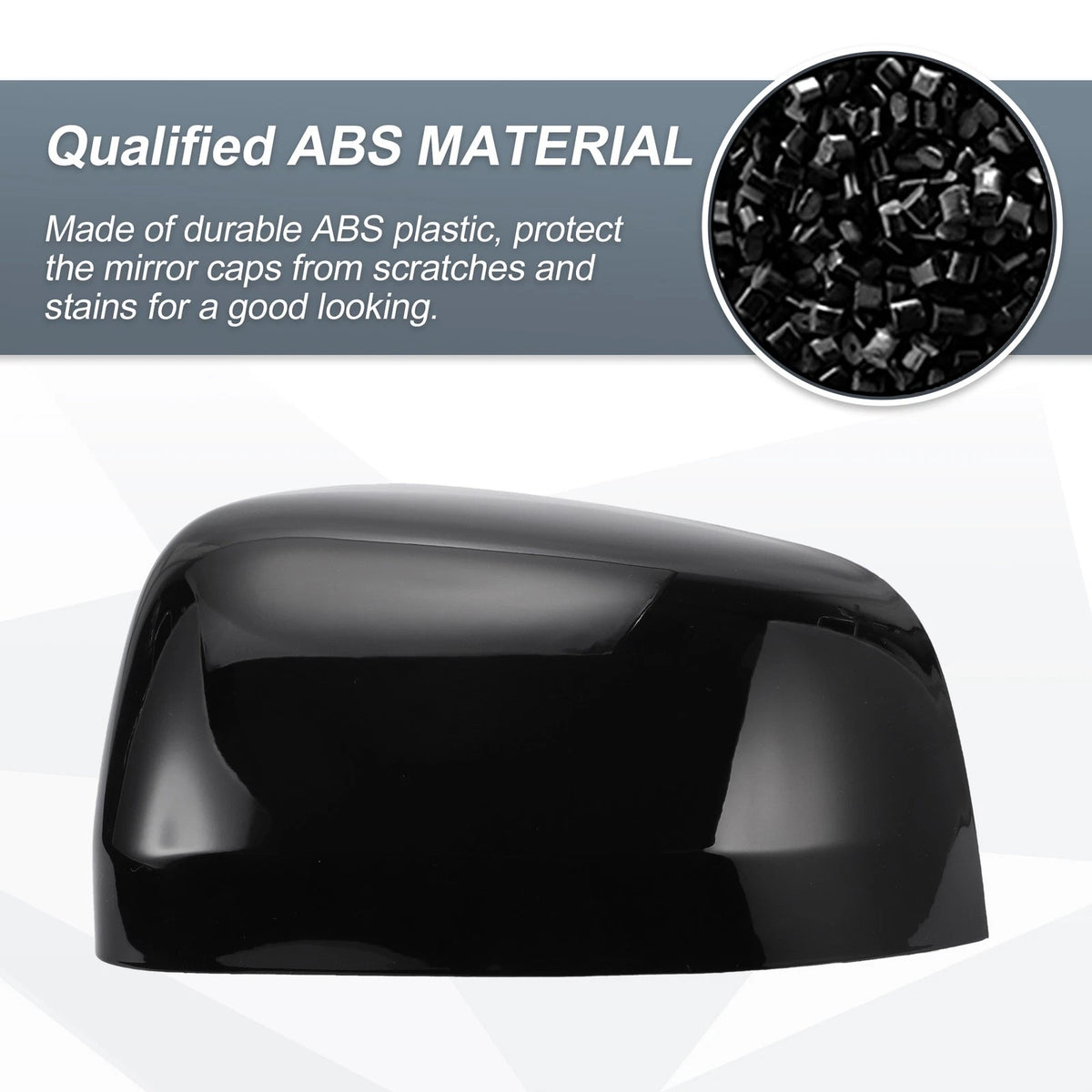 Rearview Mirror Cover Cap Gloss Black for Jeep Grand Cherokee and Dodge