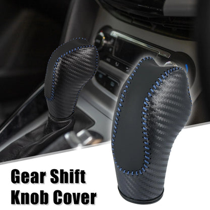 Gear Shift Knob Cover Black Faux Leather for Toyota C-HR (2018–2019)