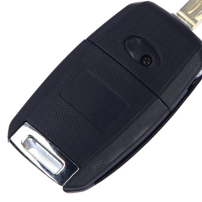 3 Button Flip Key Shell Case Cover + Uncut Blade for Kia K3 Forte Sorento (2014-2020)