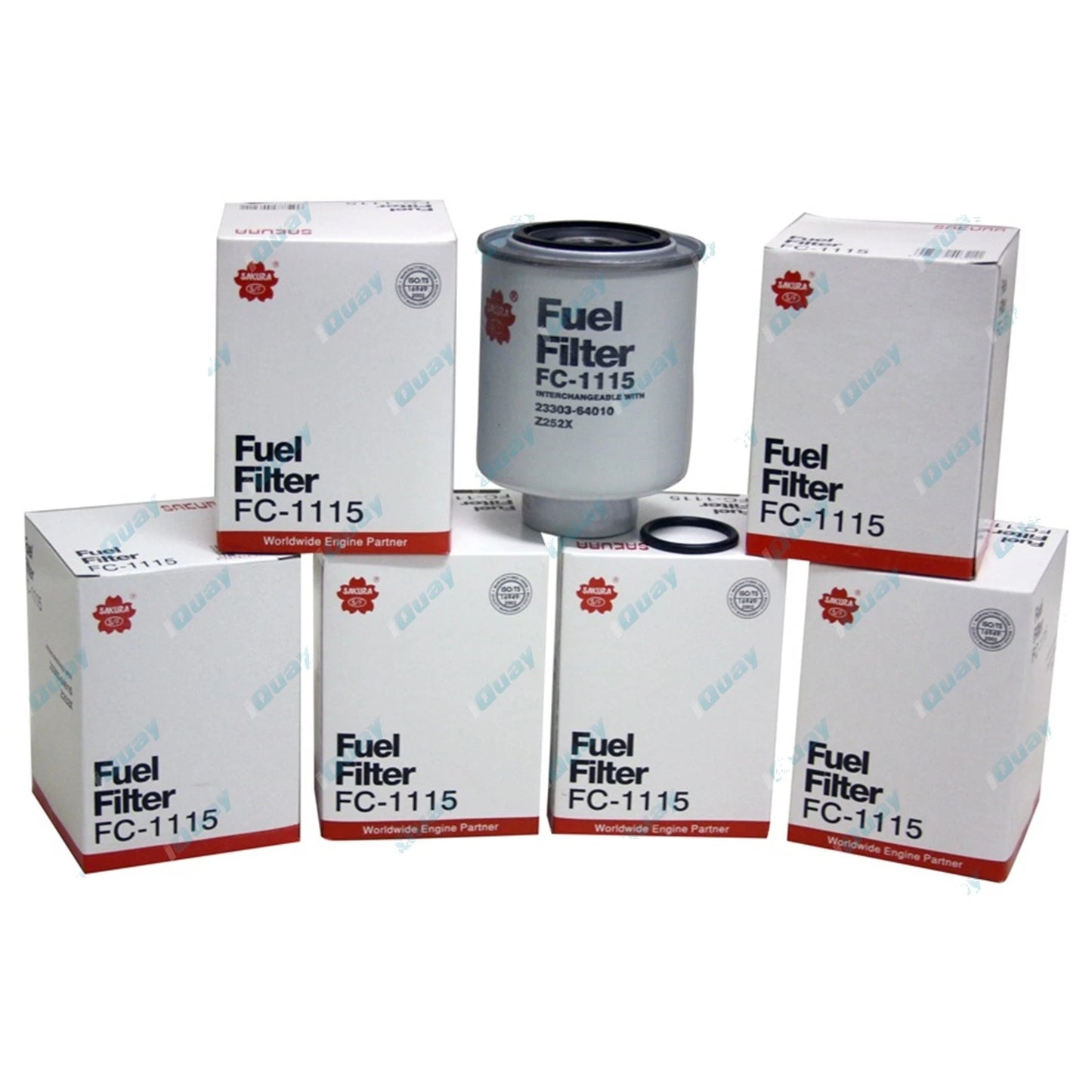 Fuel Filter 6 x FC1115 for Toyota Landcruiser 4.2L 1HZ Diesel (1990-2007)