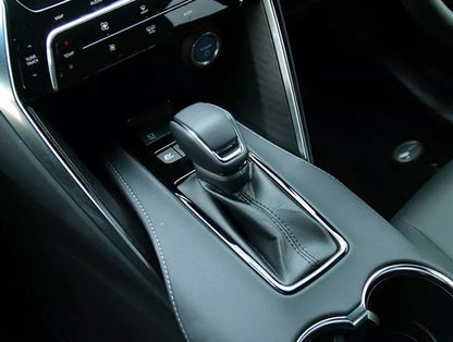 Black Gear Shift Box Panel Cover Trim for Toyota Harrier Venza (2020-2024)