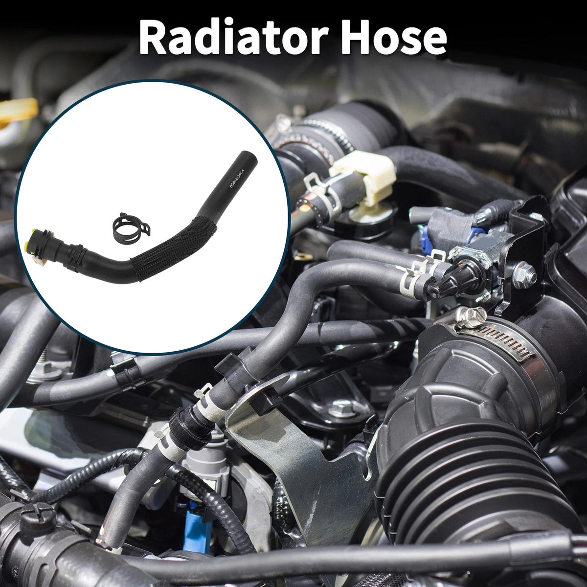 Radiator Hose for Ford Fiesta 2009-2011 Rubber Warm Air Outlet Pipe