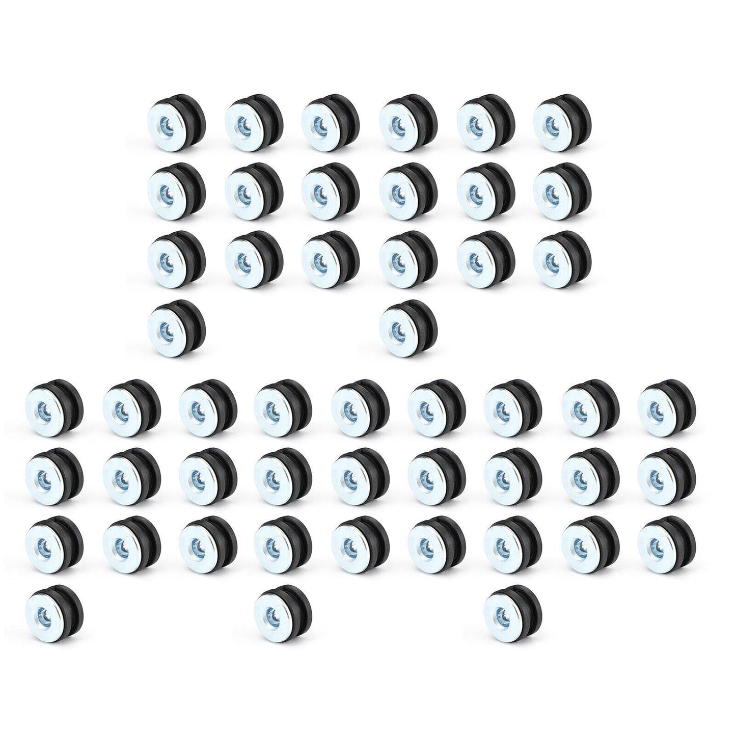 50pcs M6 Eyelets Cushion Side Cover Fairing for Motorcycle Scooter (F2)