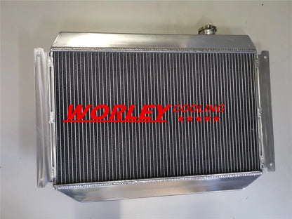 2 x Fans Aluminum Radiator for Holden Torana HQ HJ HX HZ Kingswood (1971-1980)
