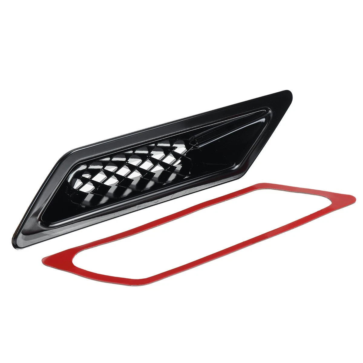 Front Air Vent Intake Duct Cover Trim Gloss Black / 1x / Honda Civic (2016–2021)