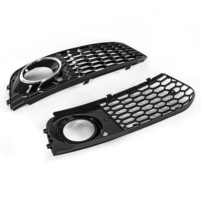 Front Bumper Fog Light Grille Chrome Cover for Audi A4 (2009-2012)