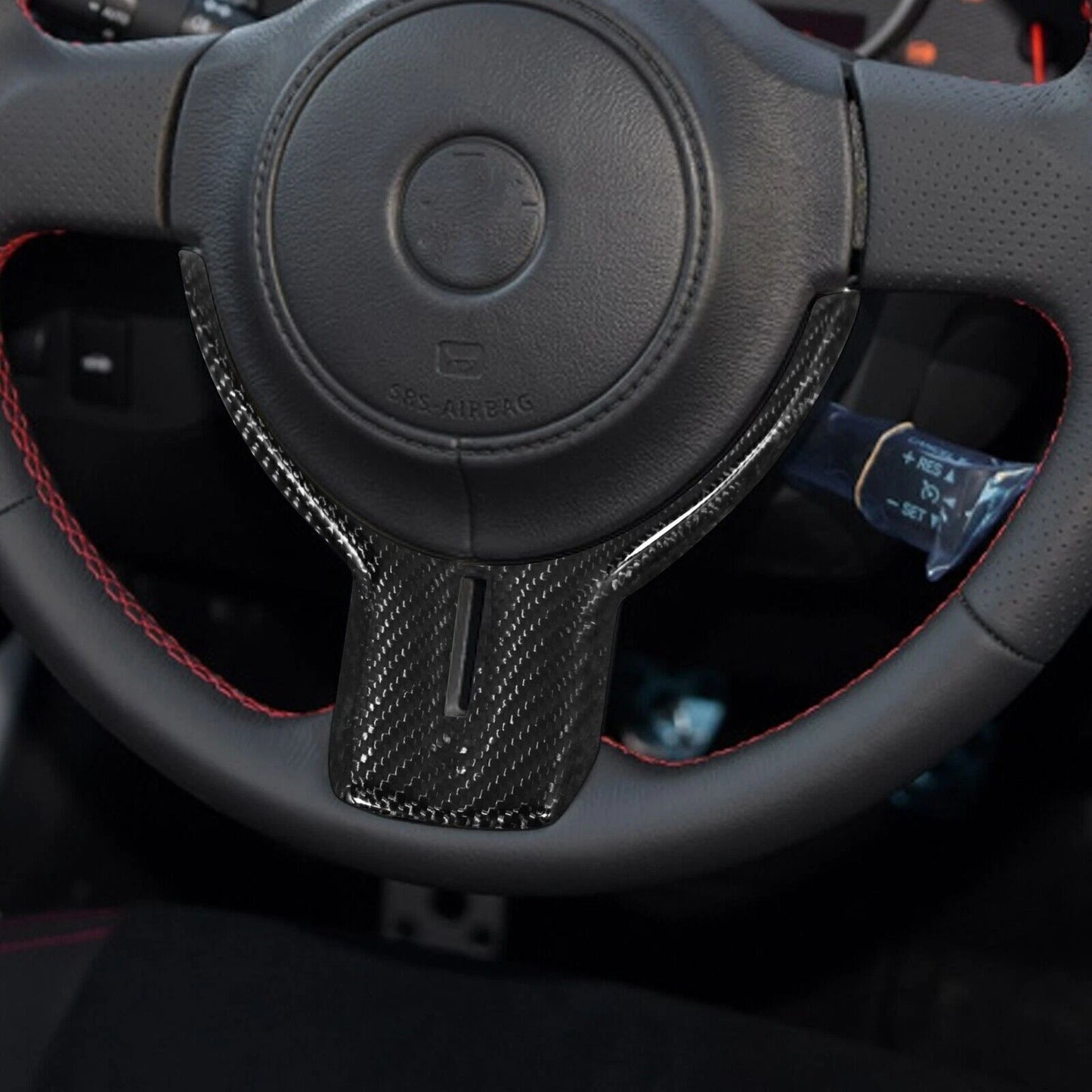 Steering Wheel Cover Trim for Toyota GT86, Subaru BRZ (2012-2019) Carbon Fiber